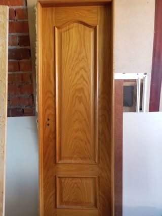 Puerta de paso color roble
