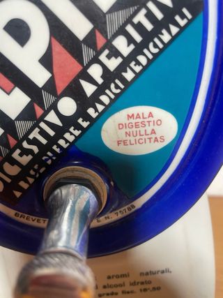 BOTTE AMARO ALPINO VINTAGE CERAMICA PUBBLICITARIA