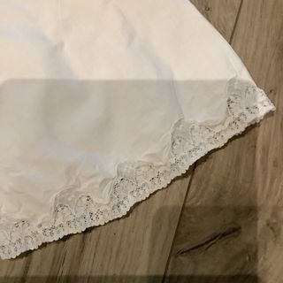 Vestaglia bianca cotone e pizzo