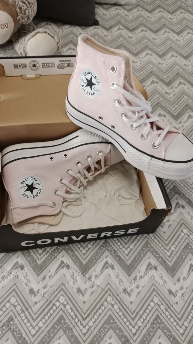 Conversé rosa pastel