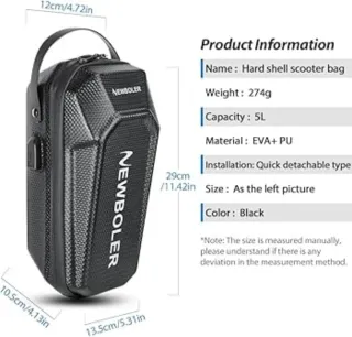 NUOVA borsa da bicicletta, e-bike, scooter elettrico