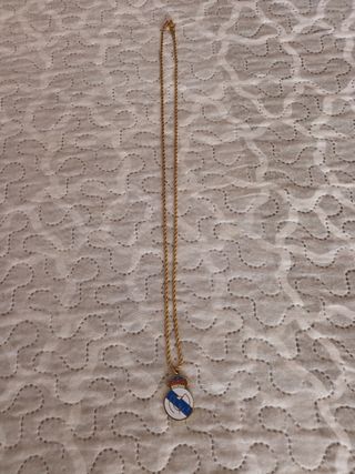 Cadena y colgante del real madrid
