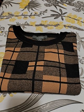 Jersey de cuadros corto, manga larga