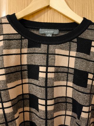 Jersey de cuadros corto, manga larga