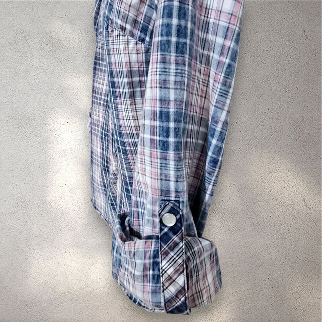 Peckott Plaid Button-Up Shirt Ref-77100