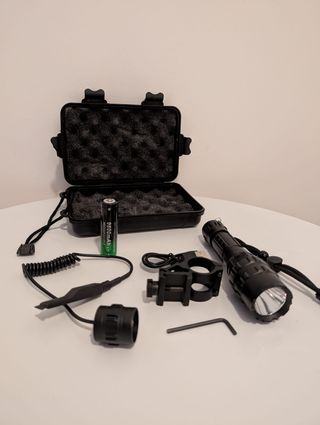 Lanterna tática Led adaptador fixação interruptor