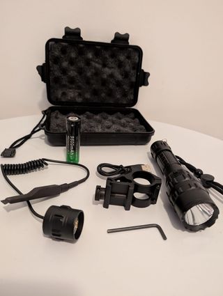 Lanterna tática Led adaptador fixação interruptor