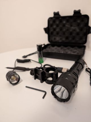 Lanterna tática Led adaptador fixação interruptor