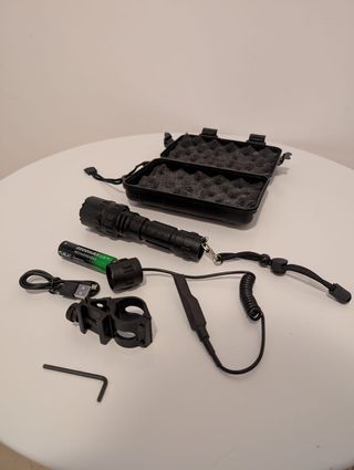 Lanterna tática Led adaptador fixação interruptor