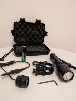 Lanterna tática Led adaptador fixação interruptor