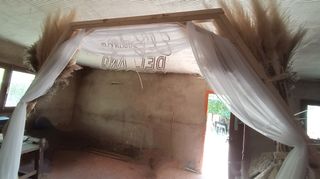 Tela blanca evento boda