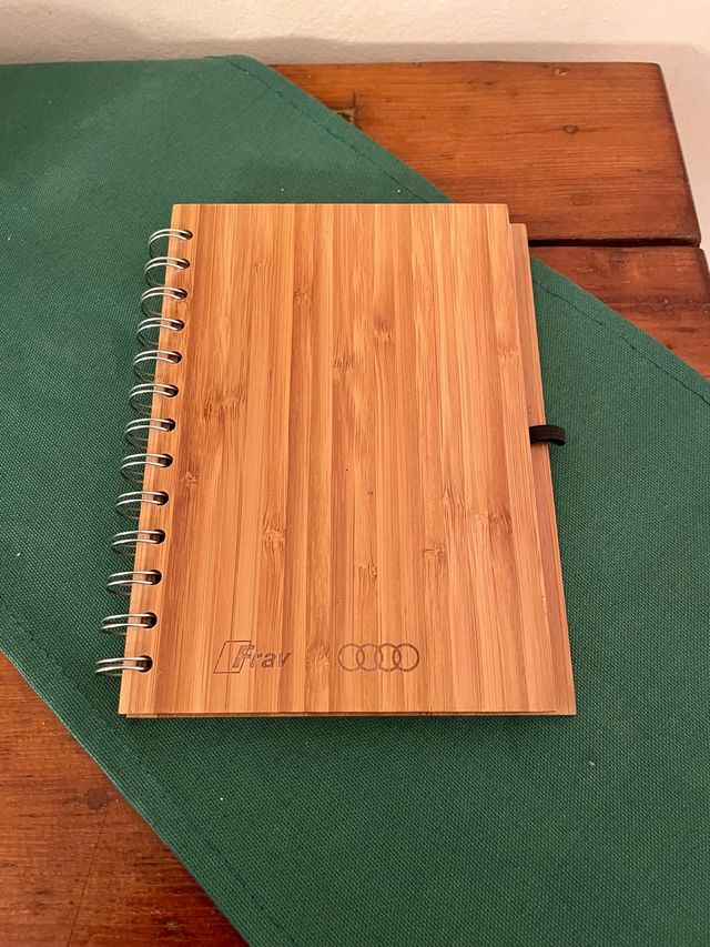 Agenda notebook in legno wood Audi collezzionismo