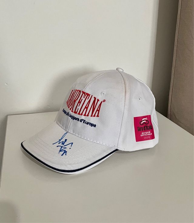 Cappello ciclismo giro d’italia autografato Tiberi