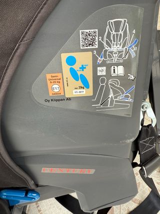 Silla a contramarcha KLIPPAN CENTURY grupo 1/2/3