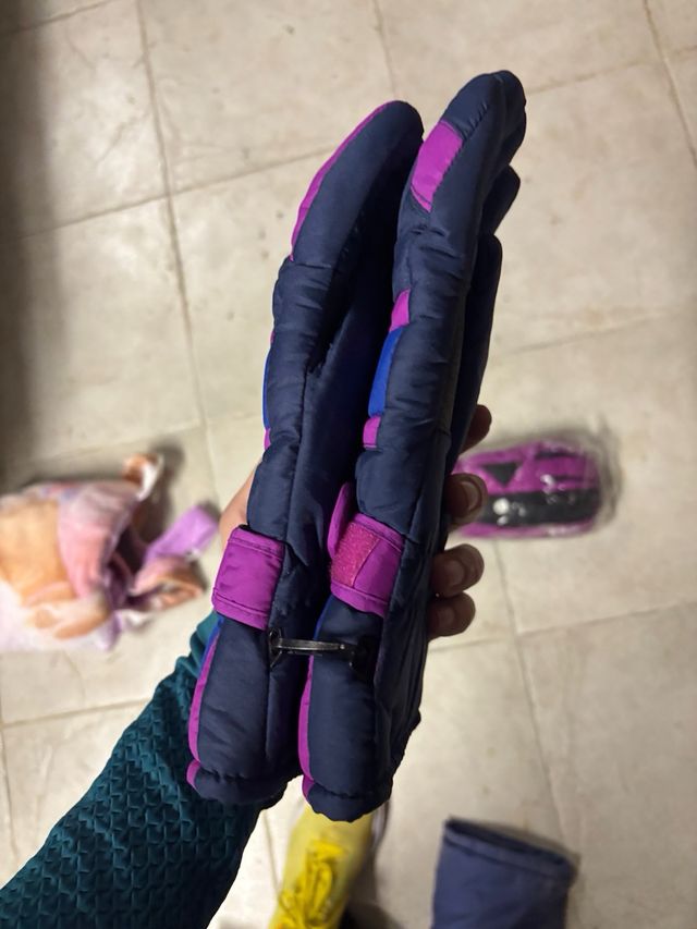 Guantes vintage nieve