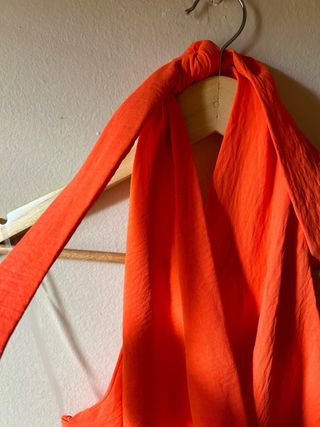 Mono HALTER naranja, cinturón elástico- NUEVO