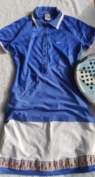 conjunto polo y falda nike padel tenis golf