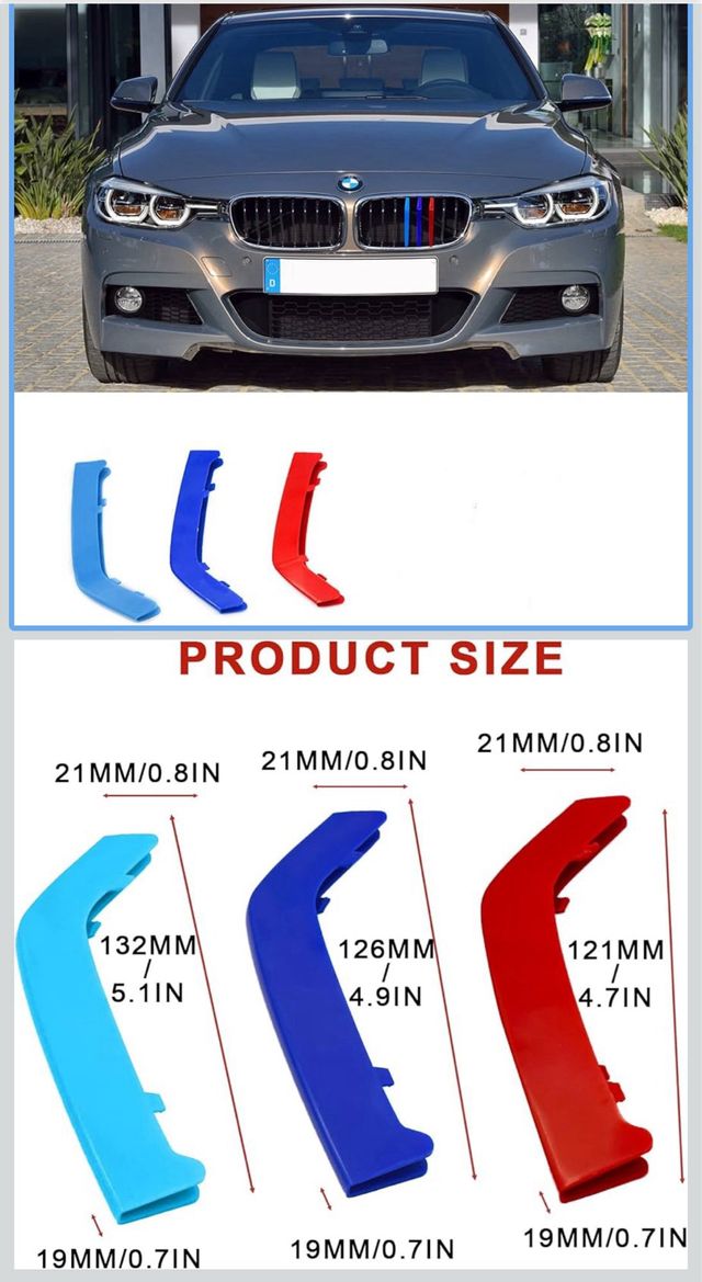 3x RIÑONES REJILLA ABS colores M Sport Serie 3 F35
