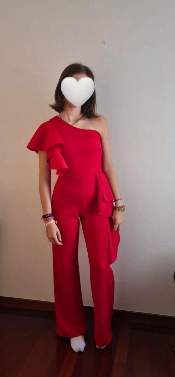 Mono de fiesta rojo XS