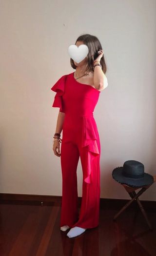Mono de fiesta rojo XS