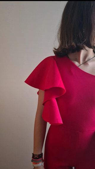 Mono de fiesta rojo XS