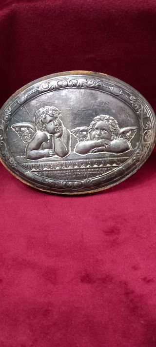 Quadretto puttini in argento