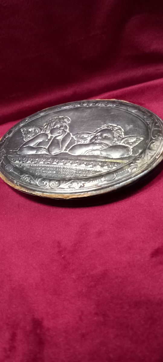 Quadretto puttini in argento