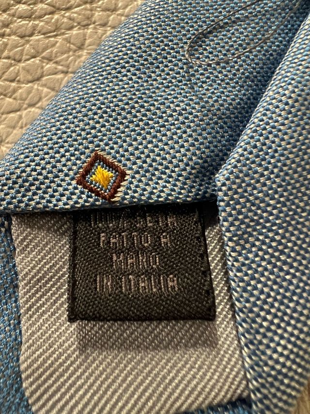 Visconti cravatta seta fatta a mano in Italia