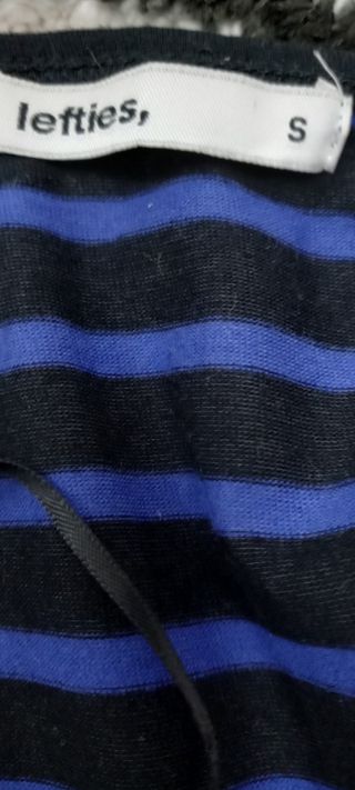 Body azul y negro de listas