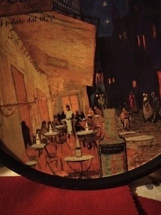 Vassoio litografato olio oliva Ardoino l'oliandolo