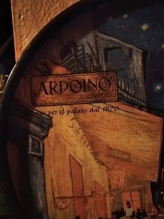 Vassoio litografato olio oliva Ardoino l'oliandolo