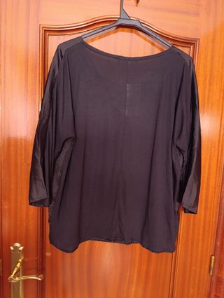 Blusa a estrenar MANGO Negra Mujer Talla L