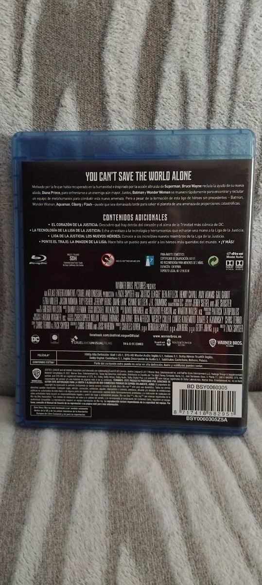 Liga de la Justicia Blu Ray