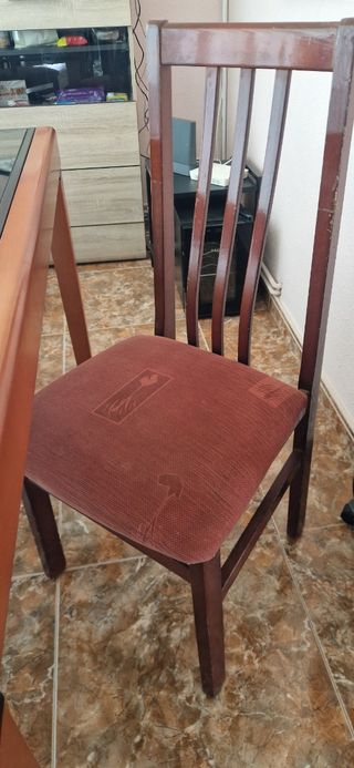 Mesa de comedor cristal y madera extensible