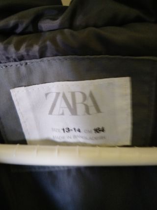 Abrigo zara  chico 13 -14 años 