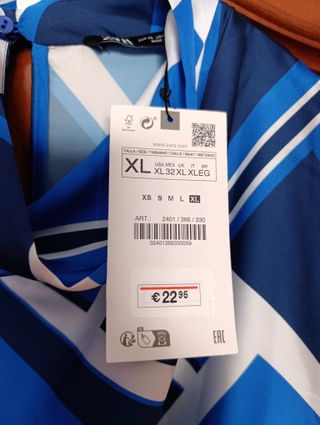 Blusa a estrenar ZARA Mujer Talla XL