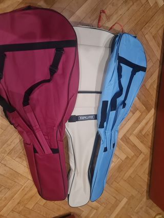 Funda guitarra clásica en azul, caqui,roja,naranja