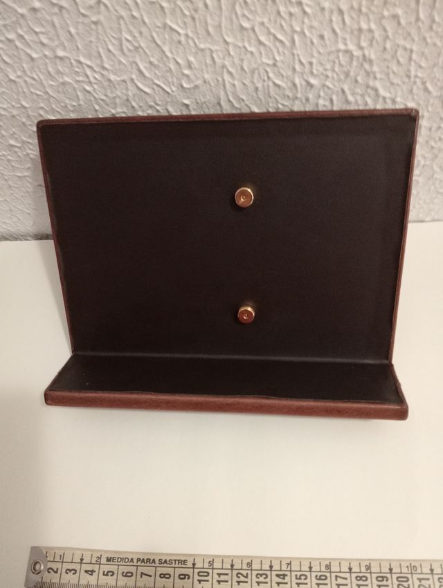 PORTACALENDARIO piel natural