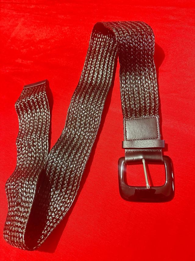 Cintura nera intrecciata Upim