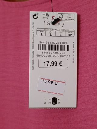 Vestido a estrenar SFERA Fucsia Mujer Talla L