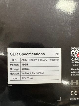 Mini PC Beelink SER5 con AMD Ryzen #F20210