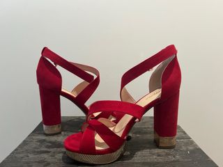 Sandalias rojas fiesta a Estrenar!!