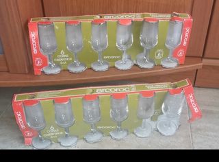 Sin uso 12 copas catavinos Arcoroc