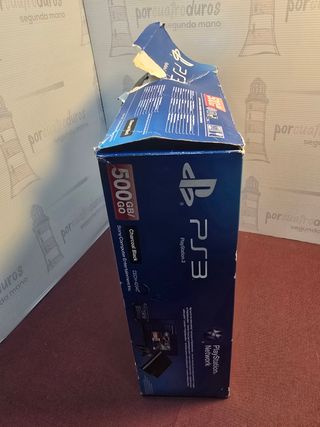 Caja PS3 SuperSlim 500GB - Solo Caja