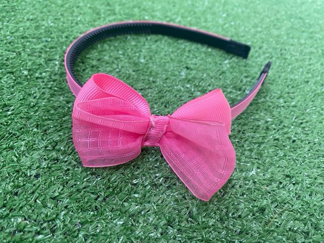 Diadema Rosa Con Lazo