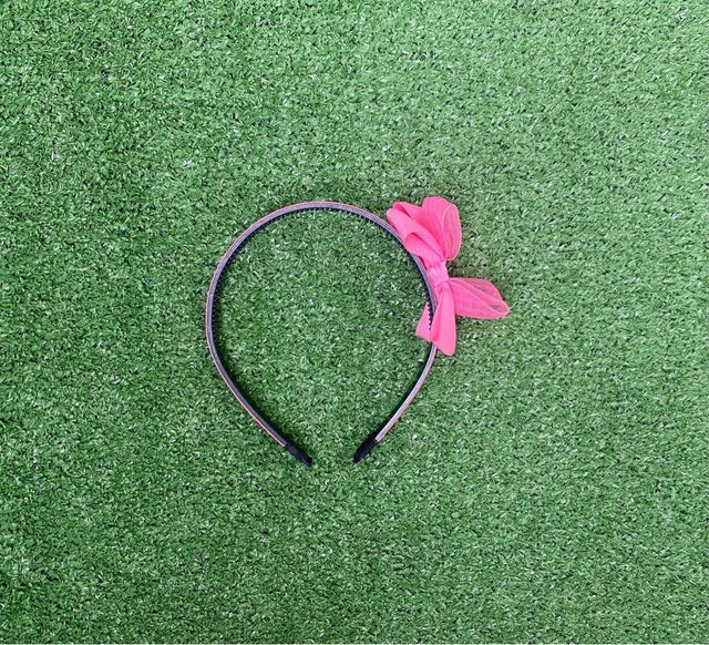 Diadema Rosa Con Lazo