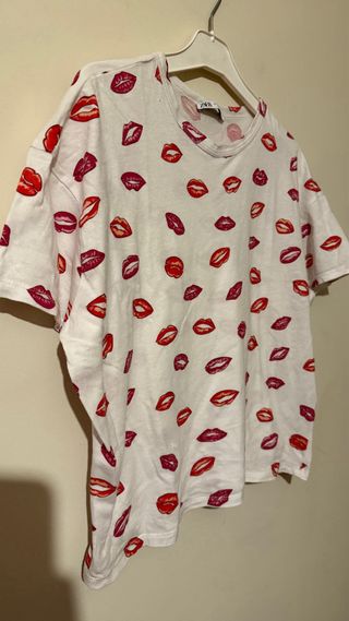 Zara camiseta bocas