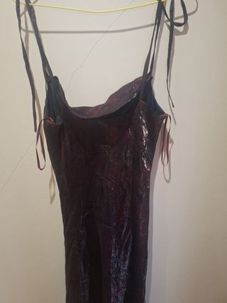Vestido de fiesta largo.