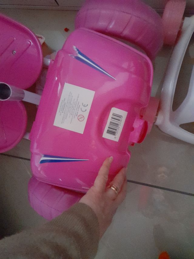 Triciclo vespa 3 ruote bimba rosa