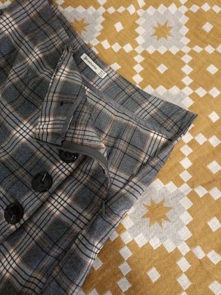 Falda pantalón corta a cuadros